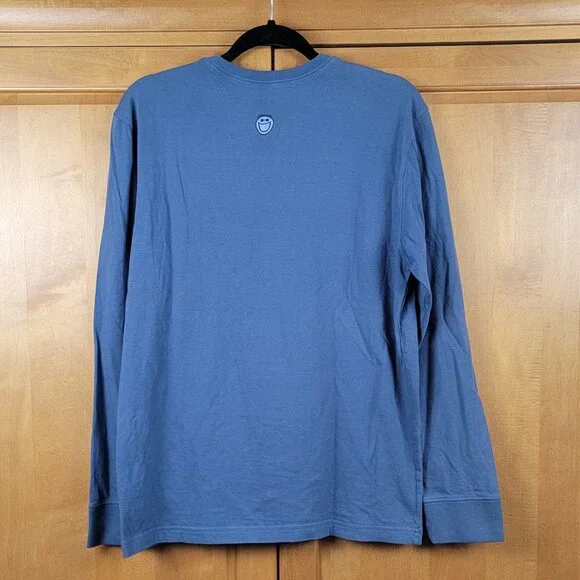 NWT Life Is Good Darkest Blue Men's Crusher L/S Vintage Grill Tee - M - Picture 6 of 10